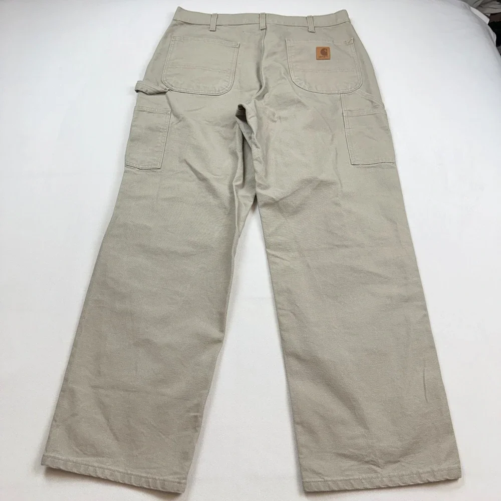 Carhartt B11-DES Original Dungaree‎ Fit Canvas Work Pants Desert Tan 35x30 EUC